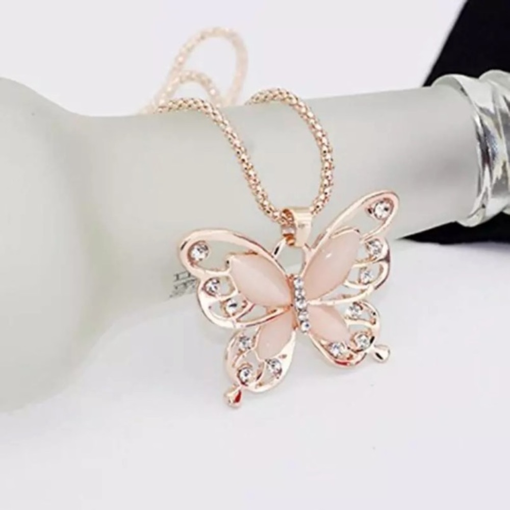 NEW!๐๐๐ฆBUTTERFLY ROSE๐GOLD TONE๐ฆ๐๐GORGEOUS! - Picture 2 of 8